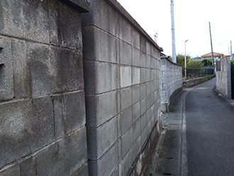 ブロック塀を改修することで安全性・外観が改善