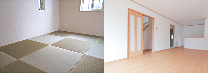 フローリングや畳等の床材の張り変えは大地建設にお任せ！